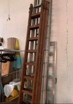 Ladder Houten schilders hout 3 x 9 tussen spoort 21 cm., Doe-het-zelf en Verbouw, Ladders en Trappen, Ophalen of Verzenden