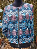 Nieuw apart blauw stretch jasje print van H&M, maat XS/S, Kleding | Dames, Jasjes, Kostuums en Pakken, H&M, Blauw, Nieuw, Ophalen of Verzenden