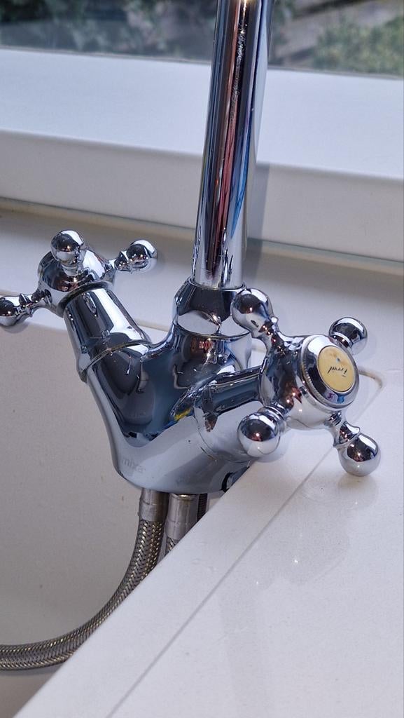 Damixa Tradition mengkraan - Klassiek design, Doe-het-zelf en Verbouw, Sanitair, Zo goed als nieuw, Kraan, Chroom, Ophalen of Verzenden