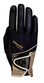 Roeckl Madrid Black-gold Paardrijhandschoenen maat 6 tm 10.5, Nieuw, Overige typen, Ophalen of Verzenden
