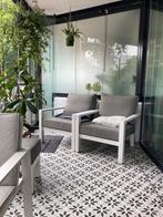 Loungeset met voetenbankje merk Life type Timber, Tuin en Terras, Tuinsets en Loungesets, Ophalen, Zo goed als nieuw