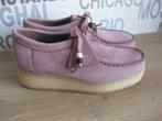 Nieuwe nubuck leren veterschoenen van Clarks, maat 38, Kleding | Dames, Schoenen, Verzenden, Nieuw, Espadrilles of Moccasins, Roze