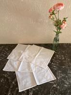Antieke, brocante, Franse zakdoeken mooi geborduurd, Ophalen of Verzenden