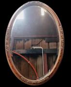 XXL grote ovale spiegel met bloemmotief, Antiek en Kunst, Ophalen, Ovaal