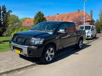 Nissan Titan 5.6 V8 2007 pickup Zwart, Auto's, Te koop, Geïmporteerd, 5 stoelen, 750 kg