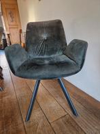 Groene velours eetkamerstoelen met eettafel, Ophalen