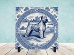 Wheaten Terriër Delfts Blauw tegel incl voet, Ophalen of Verzenden, Nieuw
