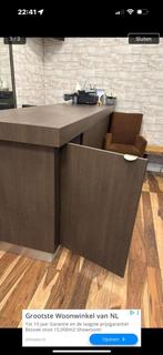 Walnoot houtkleurige toonbank / balie voor winkel, Ophalen of Verzenden, Gebruikt