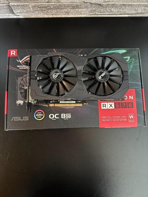 Asus Rog Strix Radeon RX570 - Heeft een probleem, Computers en Software, Videokaarten, Zo goed als nieuw, AMD, PCI, GDDR4, HDMI