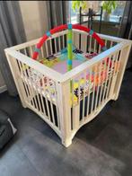 Robuuste Kinderbox Bopita verstelbaar rechthoekig white wash, Verzenden, Zo goed als nieuw, Boxkleed