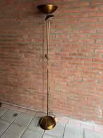 Staande ledleeslamp brons, Huis en Inrichting, Lampen | Vloerlampen, Ophalen, Gebruikt, 150 tot 200 cm