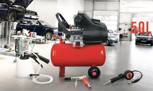 50L compressor met dubbele aansluiting 2.5 PK, Doe-het-zelf en Verbouw, Compressors, Nieuw, 6 tot 10 bar, 25 tot 100 liter, 200 tot 400 liter/min