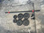 Les mills bodypump set body pump, Sport en Fitness, Fitnessmaterialen, Gebruikt, Ophalen of Verzenden, Bodypump, Halterset