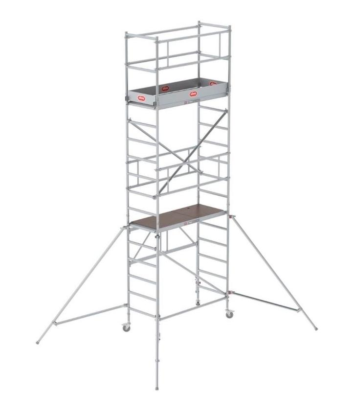 TE HUUR in Ede: rolsteiger 2,75m,  3,85m, 5,80m of 7,80m, Doe-het-zelf en Verbouw, Steigers, Gebruikt, Rolsteiger of Kamersteiger