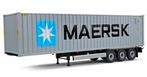 Container Trailer + Container MAERSK - Solido 1:24, Nieuw, Ophalen of Verzenden, Solido, Overige merken