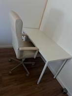 Witte bureau van de Ikea, Ophalen, Zo goed als nieuw, Bureau