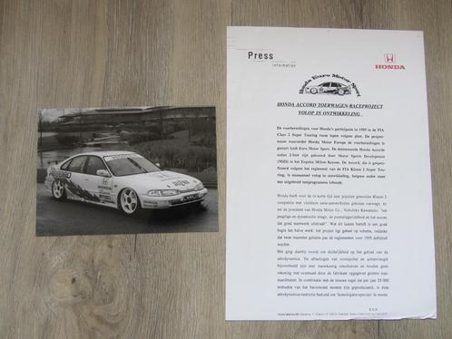 Honda Accord Toerwagen Press Information 1994 - 1996, Boeken, Auto's | Folders en Tijdschriften, Zo goed als nieuw, Honda, Ophalen of Verzenden