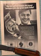 Advertentie 1972 Seiko Chronograph, Verzamelen, Verzenden, 1960 tot 1980, Knipsel(s)