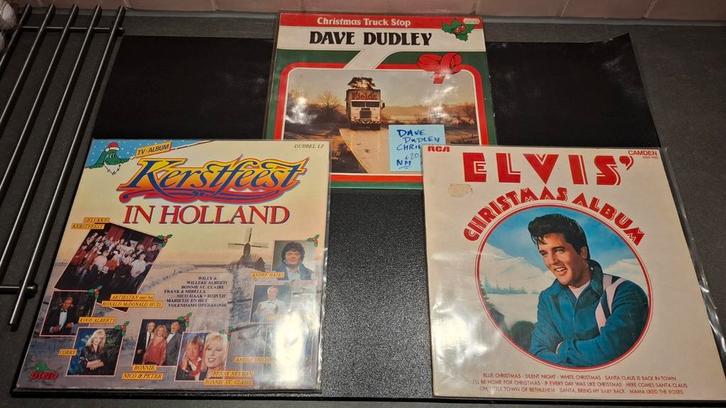 Kerst lp's, Dave Dudley/ Elvis/ Andre Hazes., Cd's en Dvd's, Vinyl | Overige Vinyl, Zo goed als nieuw, Overige formaten, Ophalen of Verzenden
