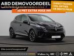 Renault Clio E-Tech Full Hybrid 145pk techno | 17" lichtmeta, Auto's, Renault, Stof, Euro 6, Zwart, Origineel Nederlands