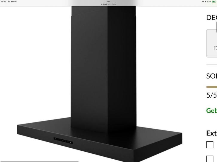 Afzuigkap ATAG WS90292MS, Witgoed en Apparatuur, Afzuigkappen, Zo goed als nieuw, Vrijstaand, Wandschouwkap, 200 tot 400 m³ per uur