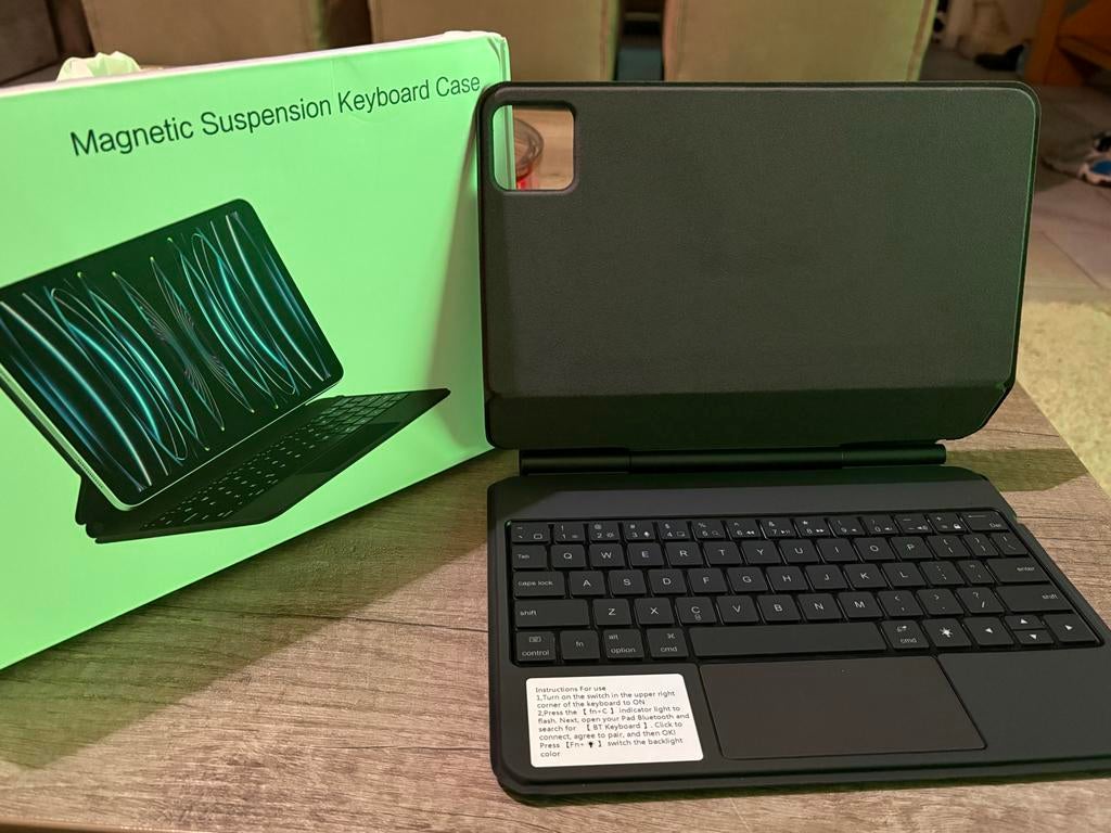 Magnetische Toetsenbord Case voor Tablet, 10 inch, 32 GB, Apple iPad, Wit