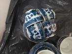 7 kop en schotels antiek 'blue Willow', Ophalen of Verzenden