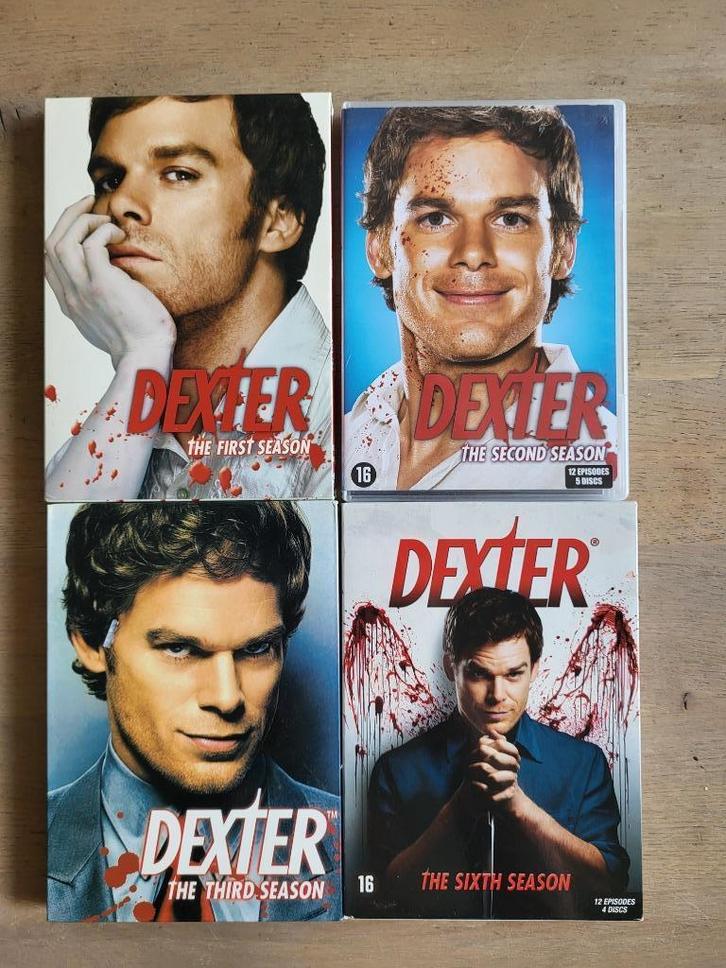 DVD Dexter seizoen 1,2,3,6, Cd's en Dvd's, Dvd's | Tv en Series, Zo goed als nieuw, Vanaf 12 jaar, Ophalen of Verzenden