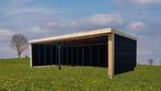 Complete schuilstal 3x6 douglashout zwart geimpregneerd, Dieren en Toebehoren, Stalling en Weidegang, Stalling, 2 of 3 paarden of pony's