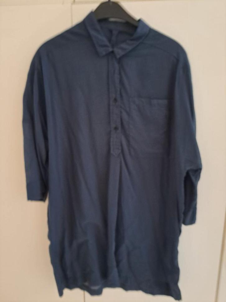 Humanoid Dames Blouse 42-44, Kleding | Dames, Blouses en Tunieken, Zo goed als nieuw, Maat 42/44 (L), Blauw, Verzenden