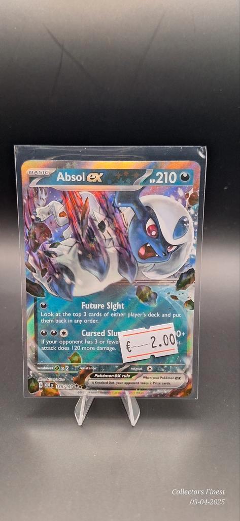 Absol ex obf obsidian flames 135, Hobby en Vrije tijd, Verzamelkaartspellen | Pokémon, Zo goed als nieuw, Losse kaart, Ophalen of Verzenden
