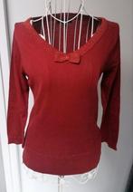 King Louie Top Roundneck Bow S zgan, Kleding | Dames, Truien en Vesten, Bruin, Ophalen of Verzenden, Zo goed als nieuw, King Louie