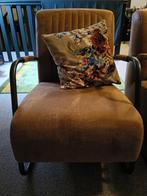 Set van 2 mooie cognac kleurige fauteuils, Ophalen, Zo goed als nieuw, 75 tot 100 cm, 50 tot 75 cm