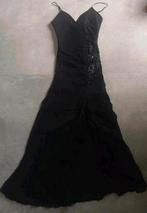 Yves Calin Paris zijden galajurk ZGAN maat 34 / XS, Kleding | Dames, Gelegenheidskleding, Galajurk, Yves Calin Paris, Zwart, Ophalen of Verzenden