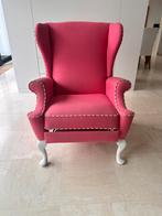 Parker Knoll fauteuil, uitklapbaar , oud roze kleur, Ophalen, Gebruikt, 75 tot 100 cm