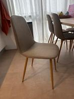 2 Grijze JYSK BISTRUP Eetkamerstoelen, Huis en Inrichting, Stoelen, Ophalen, Twee, Zo goed als nieuw, Stof
