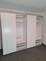 Wit kledingkast 3.00m Ikea pax. Leveren/Monteren mogelijk!, 200 cm of meer, Ikea, Met klep(pen), Ophalen of Verzenden