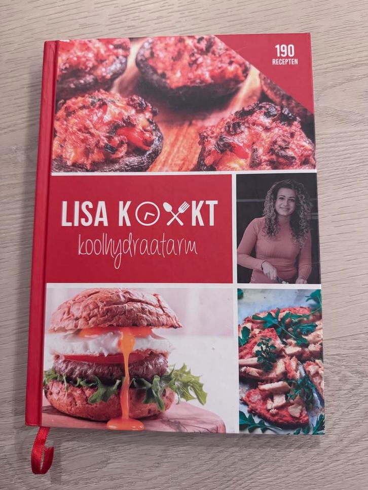 Lisa Kookt Koolhydraatarm - Kookboek, Boeken, Kookboeken, Nieuw, Voorgerechten en Soepen, Hoofdgerechten, Tapas, Hapjes en Dim Sum