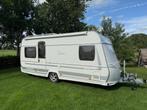 Mooie Fendt Tendenza caravan met luifel, Caravans en Kamperen, Vast bed, Rondzit, Particulier, Tot en met 4