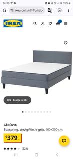Ikea sabovik boxspring 160x200, Huis en Inrichting, Slaapkamer | Bedden, Ophalen, Gebruikt, Tweepersoons, 160 cm