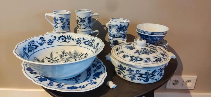 Blue Danube Servies, Huis en Inrichting, Keuken | Servies, Gebruikt, Compleet servies, Overige stijlen, Aardewerk, Ophalen of Verzenden
