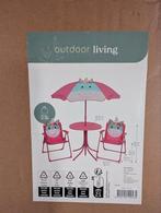 Tuinset Eenhoorn Meisje - Kinder Tuinmeubels, Tuin en Terras, Ophalen of Verzenden, Nieuw, Rond, Kunststof