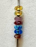 Bedels (Trollbeads) - nog zeven stuks TE KOOP, Zo goed als nieuw, Trollbeads, 4 bedels of meer, Glas of Kristal