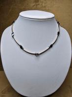 Zilveren ketting met hematiet, Ophalen of Verzenden, Nieuw, Zilver