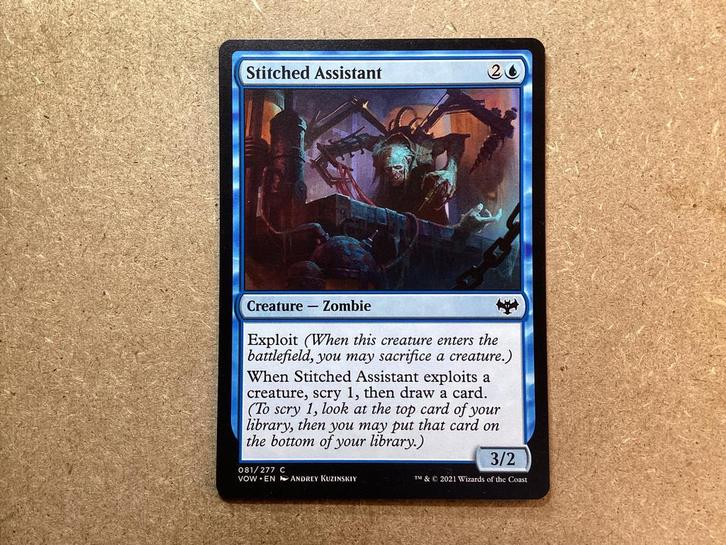 1x Stitched Assistant [081/277] (Near Mint), Hobby en Vrije tijd, Verzamelkaartspellen | Magic the Gathering, Zo goed als nieuw
