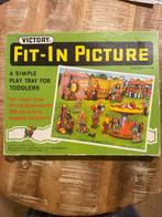 Vintage puzzel van Victory Fit-In Picture 1977, Ophalen of Verzenden, 10 tot 50 stukjes, Gebruikt