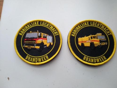 Embleem Brandweer Fire KLu RNLAF, Verzamelen, Militaria | Algemeen, Luchtmacht, Embleem of Badge, Nederland, Ophalen of Verzenden