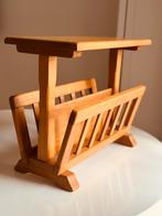 Lectuurbak bijzettafel hout vintage Midcentury, Huis en Inrichting, Woonaccessoires | Krantenbakken en Lectuurbakken, Ophalen of Verzenden