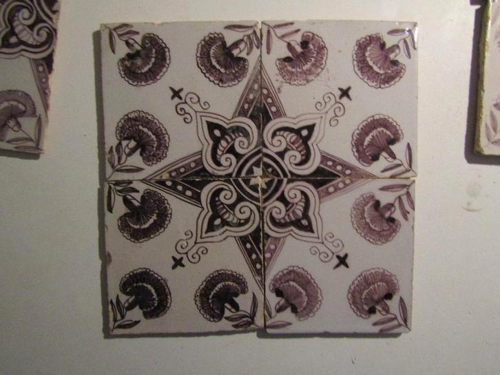 een mooi antiek 4 pasje., Antiek en Kunst, Antiek | Wandborden en Tegels, Ophalen of Verzenden