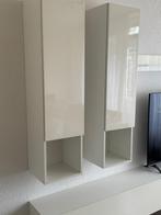 Witte tv meubel, Ophalen, Met plank(en), Kunststof, Zo goed als nieuw